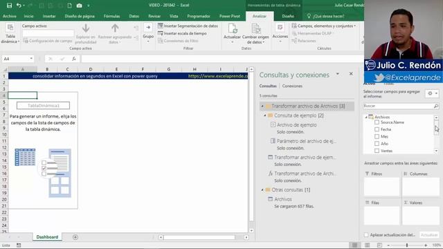 consolidar información en segundos en Excel con power query | Excel Aprende смотреть онлайн