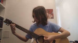 Ученик играет The Beatles "Let It Be" Fingerstyle guitar