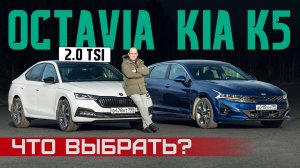 Что с тобой, Октавия? Skoda Octavia 2.0 TSI против Kia K5. Подробный сравнительный тест драйв