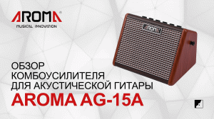 Обзор комбоусилителя для акустической гитары AROMA AG-15A