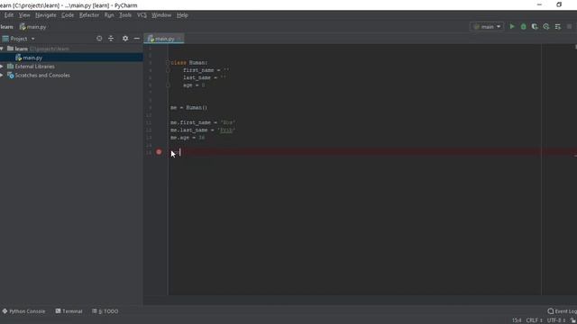 Python классы. Базовые понятия