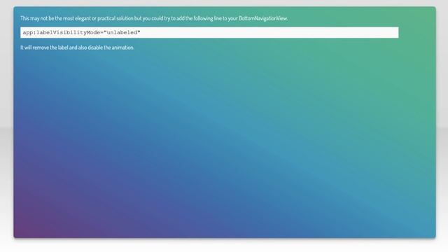How to remove icon animation for bottom navigation view in android смотреть онлайн