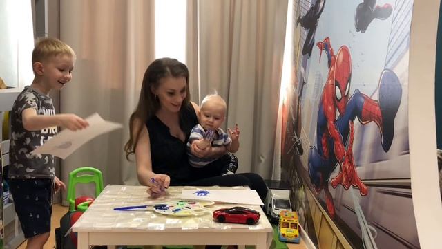 ⭐️Рисуем пальчиками ⭐️#мирон_и_леон_тв #мирошкакокошка #лёньчик? смотреть онлайн