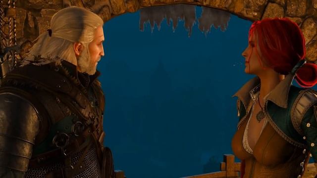 Геральт и Трисс Меригольд / История любви / Все романтические сцены из игры Ведьмак 3