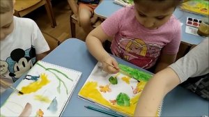 Дети рисуют в подготовительной группе г. Краснодар / Детский сад №191