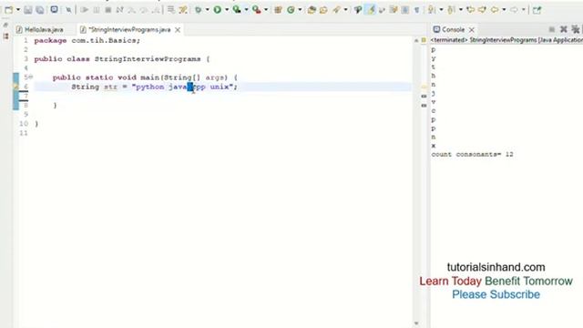 basic string programs in java - Video 1 |  string interview questions in java #java #viral