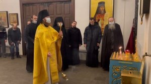 В день преставления архимандрита Иоанна (Крестьянкина) в обители совершена заупокойная лития