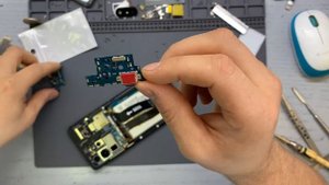 Samsung Galaxy S20 Ultra 5G - Не работает микрофон/Замена нижней платы
