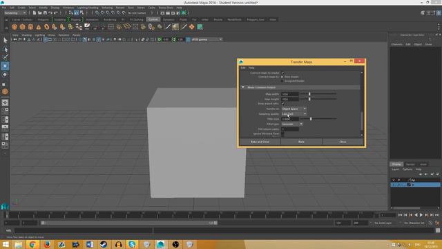 Baking Normals in Maya смотреть онлайн