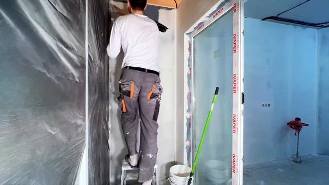 ШПАКЛЕВКА СТЕН ПОД ОБОИ БЕЗ ОПЫТА. БЫСТРЫЙ СПОСОБ . | Полный процесс | Серия 41 смотреть онлайн