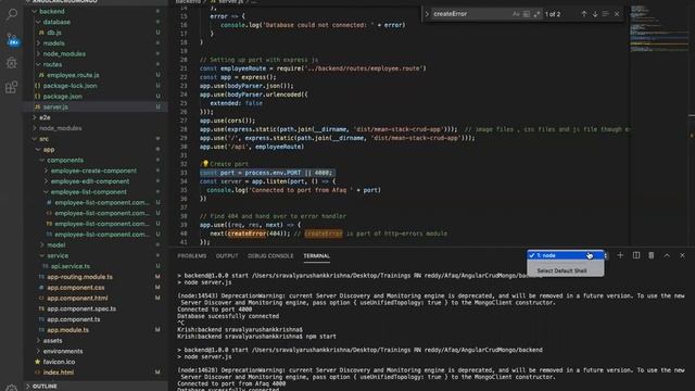 Angular to Mongodb connectivity part 5 смотреть онлайн