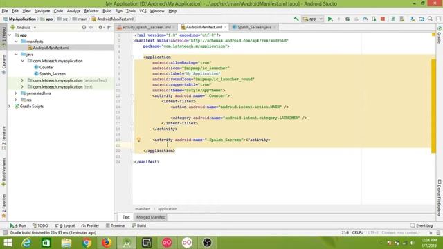 19 - Create Welcome Screen (Splash Screen) in Android Studio- App Development course (Urdu/Hindi) смотреть онлайн