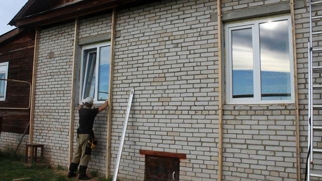 Каркас и утепление кирпичного дома смотреть онлайн