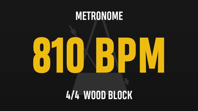 810 BPM 4/4 - Best Metronome (Sound : Wood block) смотреть онлайн