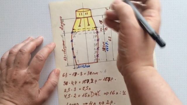 Юбка карандаш спицами. Мастер класс. Часть 3