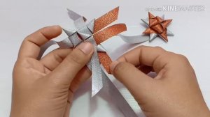 วิธีพับเหรียญโปรยทาน ดอกดาวกระจาย/Diy flower ribbon