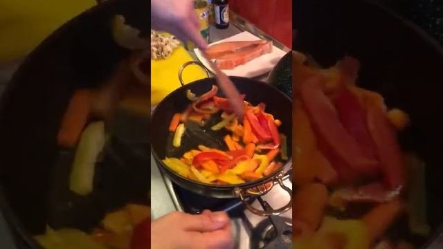сёмга с овощами