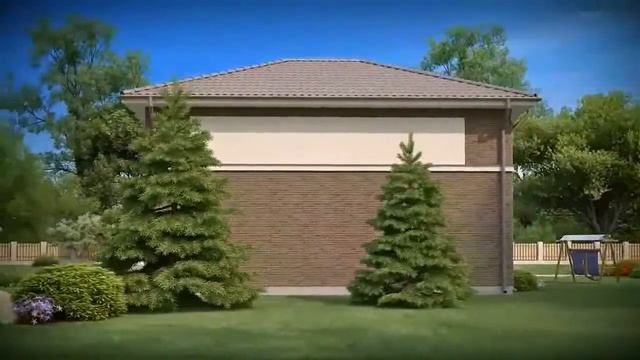 Проект двухэтажного современного дома с гаражом смотреть онлайн