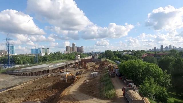 Канал имени Москвы, ремонт над Тушинским туннелем смотреть онлайн