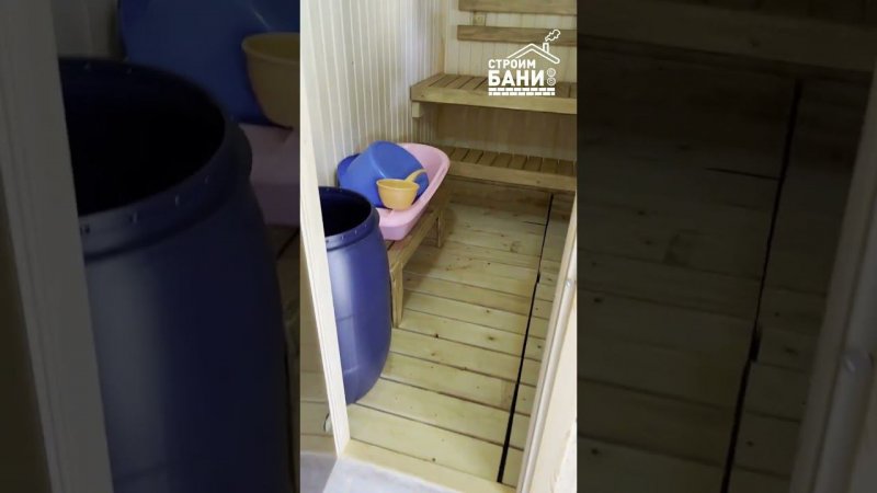 Построили баню в Казани 2,4 х 6м с террасой #shorts