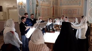 Встреча Владыки. Регент Екатерина Артюхова.