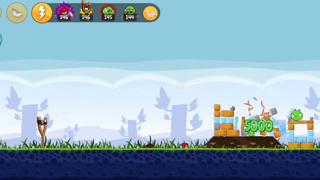 Angry birds gameplay node-11 (Poached eggs)