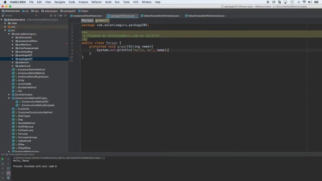 Protected Access Modifier in Java смотреть онлайн