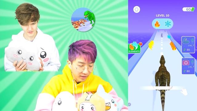 NOOB vs PRO vs HACKER In DINO EVOLUTION RUN 3D!? (ALL LEVELS!) смотреть онлайн