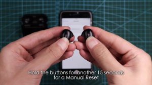 How to perform a manual reset on Alterola IE800 wireless earbuds