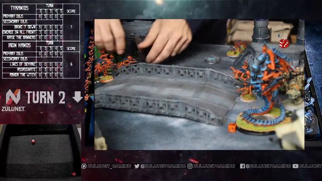 Warhammer 40K Battle Report: Tyranids vs Iron Hands 1,500 points Divide and Conquer смотреть онлайн