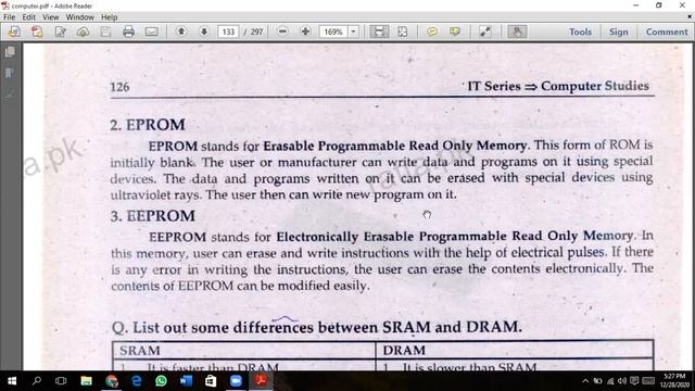 What is ROM? Explain the Types of ROM.PROM, EPROM, EEPROM смотреть онлайн