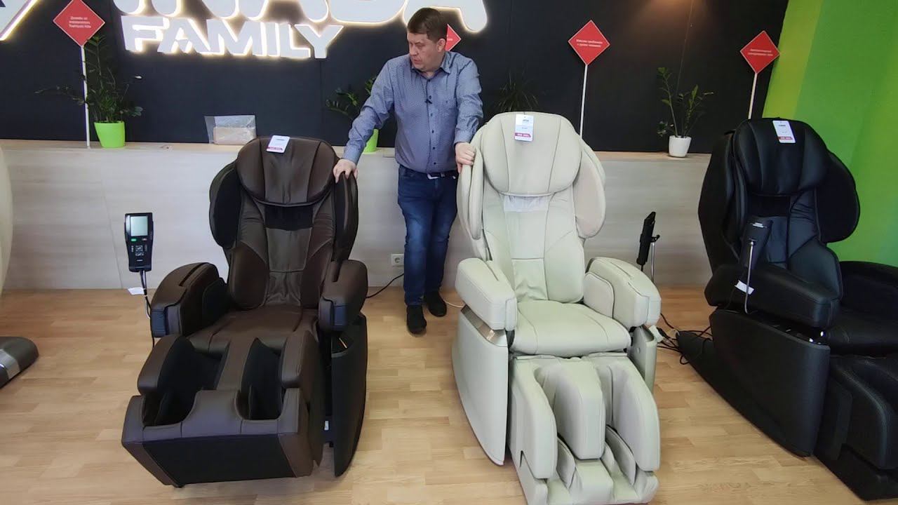 Fujiiryoki JP-1100 - японское массажное кресло (Фуджириоки). Видео обзор от МассажныеКресла.рф