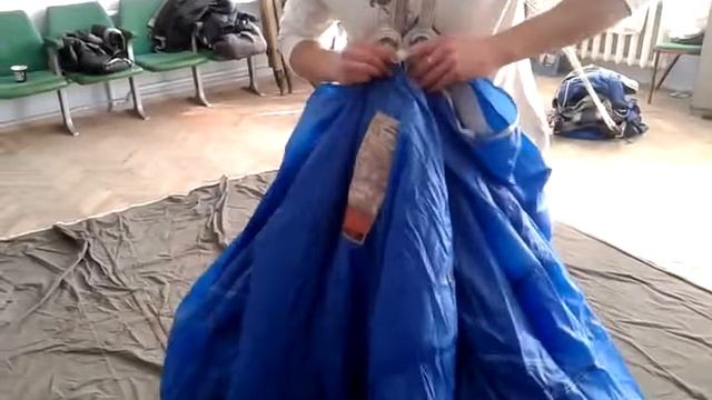 Укладка парашюта типа крыло  Часть 1