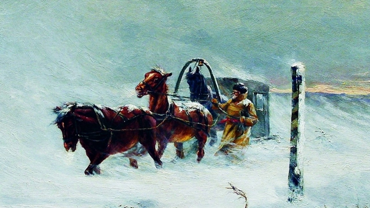 Сверчков Николай Егорович (1817-1898) тройка лошадей