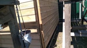 Обшивка имитацией бруса снаружи. Каркасная бытовка. Часть 11 (громкий звук на 1.02!)