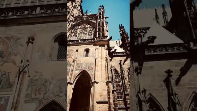 ✨ST VITUS CATHEDRAL At Prague Castle ✨📍Czech Republic 🇨🇿 #cathedral #church #prague