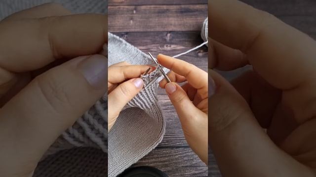 как закрыть петли резинки спицами #вязаниеспицами смотреть онлайн