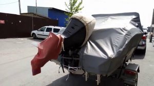 Тент на катер Корвет 500 от Тентналодку.ру наш сайт tentnalodku.ru #boatcover