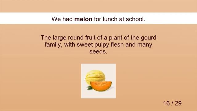 FRUITS ENGLISH VOCABULARY (WORD LIST) PICTURES, EXAMPLES, PRONUNCIATIONS смотреть онлайн