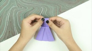 How to make origami dress | DIY paper dress | Paper dress tutorial