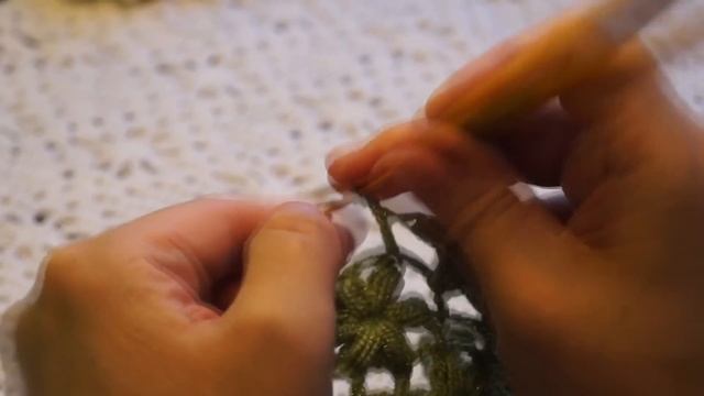 Шаль-мини (бактус) пышными столбиками,крючок. Crochet Schal  (Шаль #32)