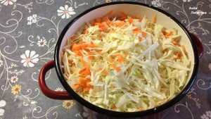 Быстрая капуста  /маринованная/ Вкусная кисло-сладкая капуста/