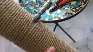 Утепление царги джутом.                           Утепление колонны джутом.