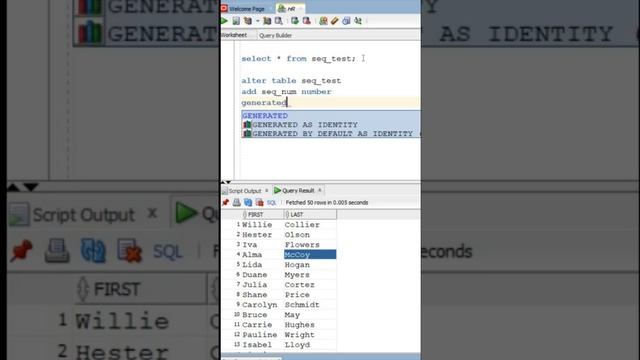 Quick tip to auto populate oracle table column while adding