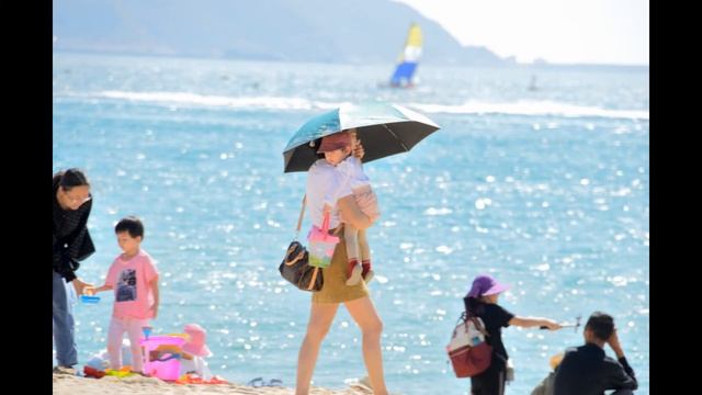 Китай. Санья. Бухта Ялунвань. Отель Cactus Resort Sanya. смотреть онлайн