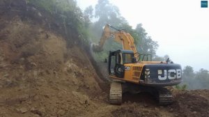 JCB, Volvo, and Tata Excavators Making Beautiful Mountain Top Road