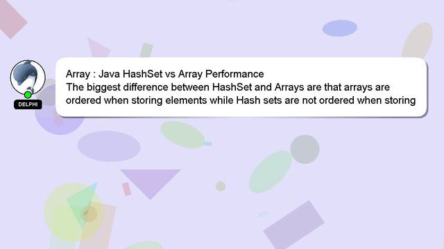 Array : Java HashSet vs Array Performance смотреть онлайн
