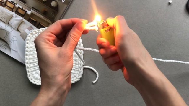 Как соединить полиэфирный шнур.