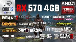 RX 570 4GB Тест в 30 играх в 2022