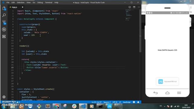 React Native tutorial 2019 - State смотреть онлайн